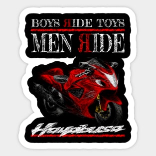 Men Ride Hayabusa Sticker